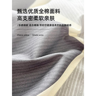 南极人北欧风100全棉四件套纯棉被套床单宿舍套件三秋冬季床上用品 都市英伦【100%全棉亲肤】 1.2m床单款三件套-被套150x200cm