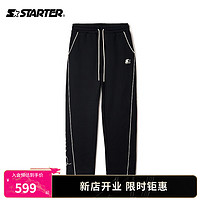STARTER针织长裤男女同款秋季运动休闲卫裤 黑色 XL