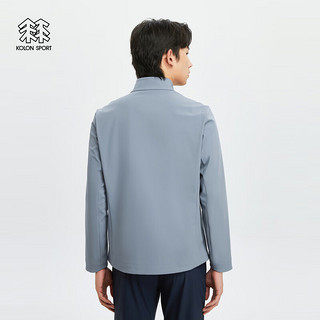 KOLON SPORT可隆男子户外防风防泼水立领软壳夹克外套 浅蓝色LB 190/3XL