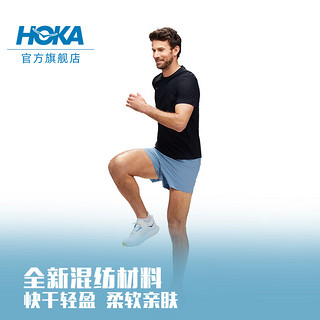 HOKA ONE ONE男款春夏专业跑步短袖T AIROLITE RUN SHORT SLEEVE 黑色 XL