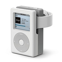 ELAGO 适用AppleWatch苹果手表s9充电支架复古iPod造型充电底座 白灰色