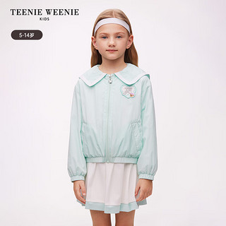 Teenie Weenie Kids小熊童装24春夏女童翻领小清新夹克外套 薄荷色 160cm