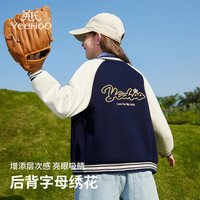 英氏 儿童棒球服时尚学院风休闲上衣