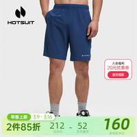HOTSUIT后秀短裤男跑步运动春夏季训练户外短裤 深色牛仔 L