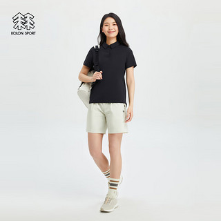 KOLON SPORT可隆SECO防晒抗菌T恤速干短袖POLO衫 黑色BK 165/M