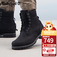 Timberland添柏岚马丁靴男鞋秋冬户外徒步登山工装防水牛皮休闲鞋A2KTV A2KTV015/黑色 39.5