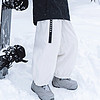 AWKA单板滑雪裤子男女同款2022防水保暖加厚防风户外工装防寒 白色 M