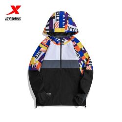 xtep 特步 男双层风衣春季运动服休闲连帽上衣外套978129150624
