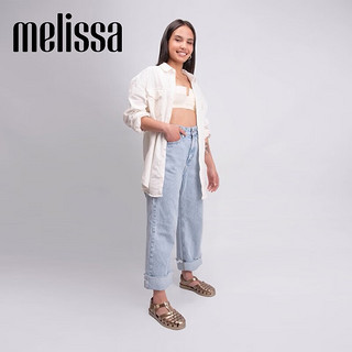 Melissa（梅丽莎）时尚织女士简约通勤果冻罗马凉鞋32408 绿色 40