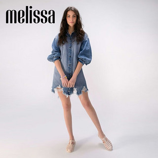 Melissa（梅丽莎）时尚织女士简约通勤果冻罗马凉鞋32408 深绿色 40