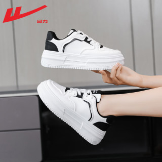 回力(warrior)女鞋白色板鞋女冬季百搭小白鞋女士厚底运动休闲鞋子女