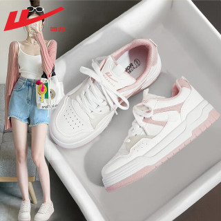 回力(warrior)女鞋白色板鞋女冬季百搭小白鞋女士厚底运动休闲鞋子女
