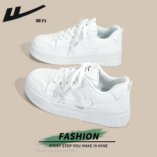 回力(warrior)女鞋白色板鞋女冬季百搭小白鞋女士厚底运动休闲鞋子女