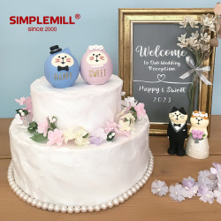 SIMPLE MILL 朴坊 日本进口decole结婚礼祝福快乐系列迷你摆件道具可爱治愈礼物