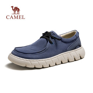 骆驼（CAMEL）2024软弹舒适休闲鞋轻盈简约耐磨帆布男鞋 G14S076109 卡其 38
