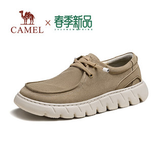 骆驼（CAMEL）2024软弹舒适休闲鞋轻盈简约耐磨帆布男鞋 G14S076109 蓝莓色 43