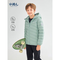 Souhait 水孩儿 童装男女童轻薄羽绒服冬季儿童羽绒外套 天青色SHRDND04CR691G52 150