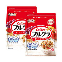 Calbee 卡乐比 日本卡乐比Calbee富果乐水果麦片700g/袋*2