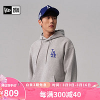 NEW ERA 纽亦华 2024MLB世界大赛卫衣复古针织连帽衫 14179208-灰色 XXL