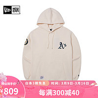 NEW ERA纽亦华2024MLB世界大赛卫衣复古针织连帽衫 14179205-象牙白色 XXL