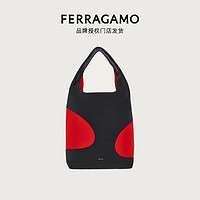 菲拉格慕（Ferragamo）【】男士黑色镂空装饰购物袋 0766565