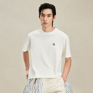 杰克琼斯 杰克·琼斯（JACK&JONES）夏时尚简约宽松款静奢风泡泡纱肌理短袖T恤男