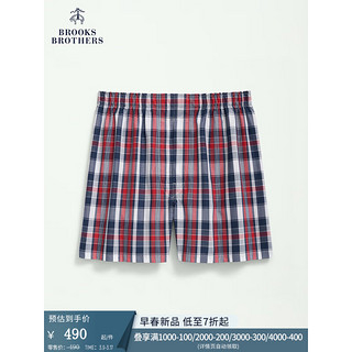 布克兄弟（BrooksBrothers）男士24早春时尚多色格纹休闲短裤 B645-格纹撞色 XL