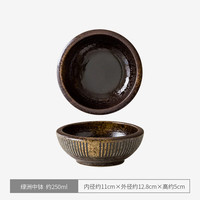 同合日本日式复古侘寂风家用釉下彩手作饭碗汤钵沙拉碗深钵餐具 绿洲中钵