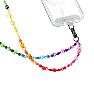 CASETIFYCASETiFY 适用于iPhone全系列 斜挎背带手机背带便携珍珠样式 星星彩虹