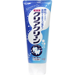 Kao 花王 牙膏120g日本进口微细颗粒清洁口腔清新口气 冰凉劲爽味1支