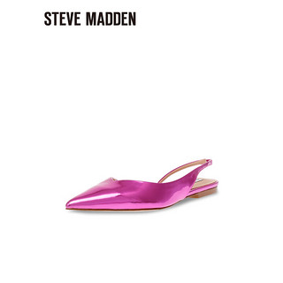 STEVE MADDEN/思美登2024春夏时尚尖头后中空平底凉鞋女 CONTRAIL 紫红色 36