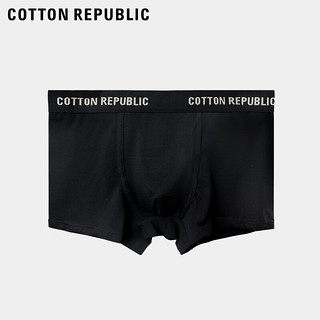 COTTON REPUBLIC/微型窗科技干爽内裤平角3条装男士内裤01123823 黑灰灰 XL(180/100)