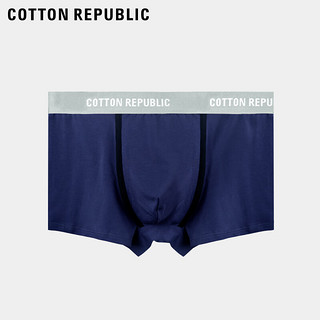 COTTON REPUBLIC/微型窗科技干爽内裤平角3条装男士内裤01123823 灰蓝蓝 XXL(185/105)