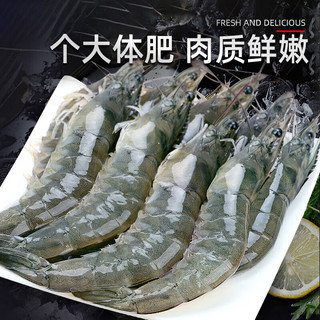 渔和苑国产青岛大虾 青虾白虾海虾基围虾冷冻生鲜 虾类 海鲜水产 青岛大虾3040净重2.8-3斤