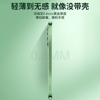  奶小鸭 防摔 iPhone12手机壳  亮黑色 TPU