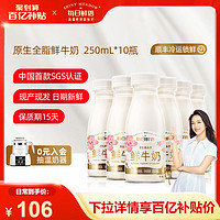 每日鲜语 高端鲜牛奶250ml*10瓶装牛奶鲜奶生早餐奶A