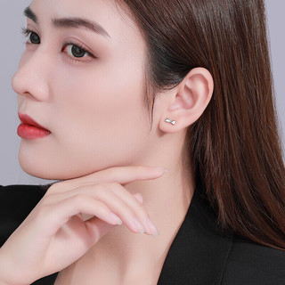 潮宏基 PT950铂金耳钉女士计价 蝴蝶结 EEP40000511 约1.25g