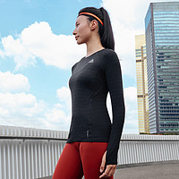 adidasoutlets阿迪达斯女装跑步运动紧身长袖T恤GJ9901GJ9902
