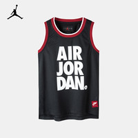 耐克（NIKE）童装男童篮球服背心季儿童T恤 正黑色 160(L) 