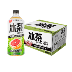 元气森林 冰茶 减糖葡萄柚冰绿茶 900ml*12瓶