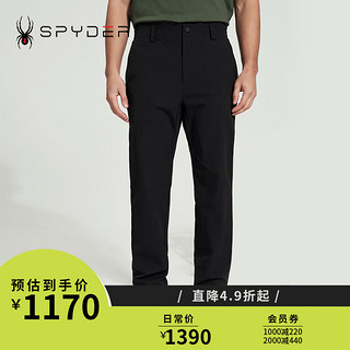 SPYDER男子SKI LIFE运动裤子休闲宽松直筒裤长裤24CS525M 黑色 L