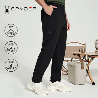 SPYDER男子SKI LIFE运动裤子休闲宽松直筒裤长裤24CS525M 黑色 L