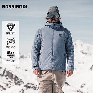 ROSSIGNOL卢西诺男款滑雪夹克中间层PRIMALOFT保暖舒适滑雪服外套 黑色 S
