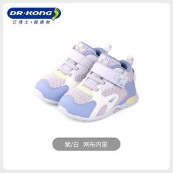 drkong江博士童鞋宝宝2023冬新款魔术贴拼色男女软底婴儿步前鞋