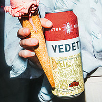 88VIP：VEDETT 白熊 啤酒玫瑰红精酿啤酒500ml*1罐装