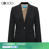 G2000【三防科技】G2000女装SS24柔软舒适防水防油防污易打理修身西服 轻薄三防-黑色修身24寸 34