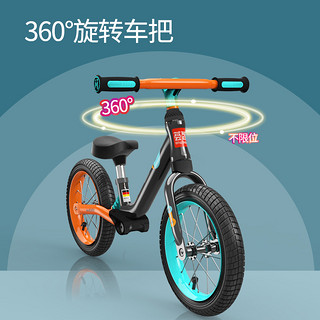 荟智（Huizhi）平衡车儿童无脚踏避震自行车滑步车2-6岁男女孩宝宝学步车HP1208 橙黑-M165