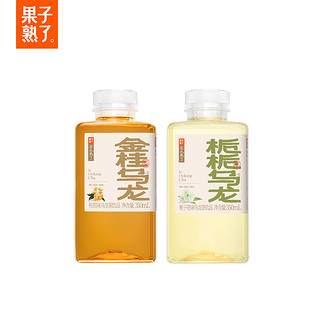 果子熟了 无糖茶饮料栀栀乌龙茶350ml*6瓶整箱0糖0脂0卡