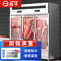 扬子挂肉柜商用牛羊肉保鲜柜冷鲜肉猪肉排酸展示柜冷藏立式冰柜防雾三门豪华款双杠2.0m*1.0m*2.2m 防雾款三门双杠2.0m*1.0m*2.2m