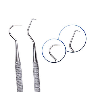家妮儿洁牙器6件套 洁牙工具家用口腔清洁牙结石去除器口腔镜镊子牙齿 洁牙工具六件套
